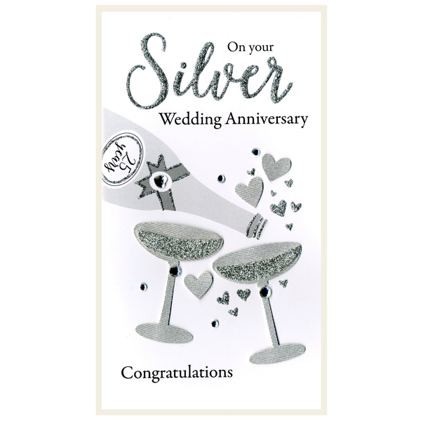 Greeting Card - Silver Anniversary