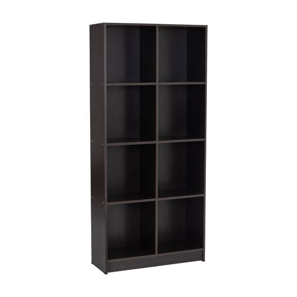 Bragg Eco Open File Cabinet Bookcase, 8 Shelves