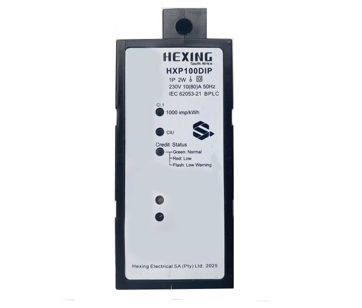 EGS - Hexing - DIN Rail Prepaid Meter - 80A (PLC)