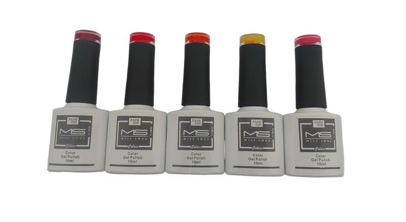 MS UV Gel Polish- Fire Colours - Set Of 5
