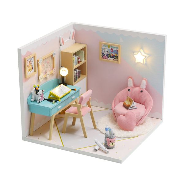 Pocohouze Study Room DIY Miniature House Kit