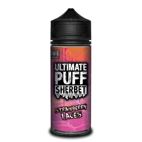 Strawberry Laces Sherbet Vape Liquid 120ml 3MG by Ultimate Puff