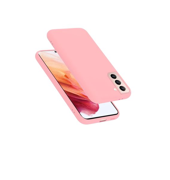 Liquid Silicone Back Case For Samsung Galaxy S22- Pink