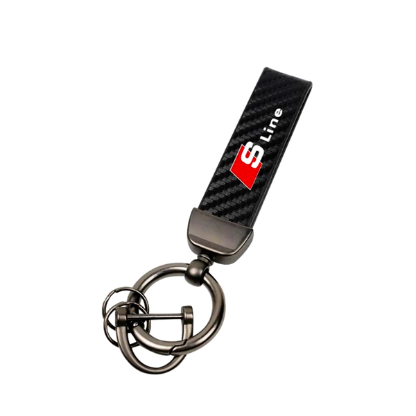 Audi S-Line Carbon Fiber Keyring