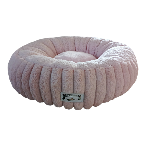 Small Pet Bed - Dog or Cat Donut Crumple Bed
