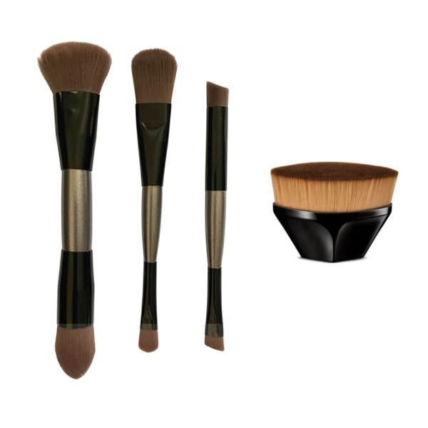 Double Sided Makeup Foundation &amp; Beauty Blender Brushes - 3 Pack