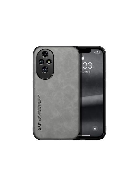 Skin Feeling Car Magnetic Absorption Pu Mobile Phone Case Compatble with Honor 200