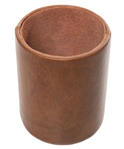 Kurgan Kenani Leather Stationary cup holder Tan