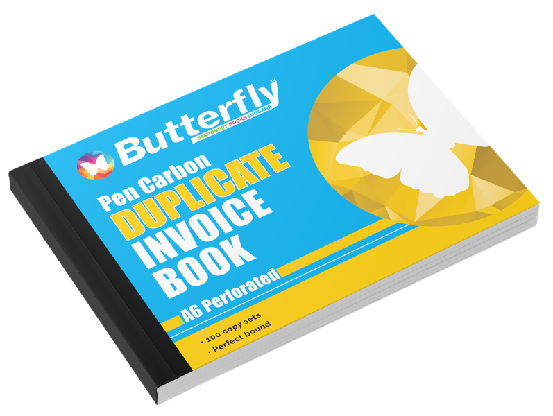 Butterfly A6 Invoice Duplicate Book - 100 Sheets