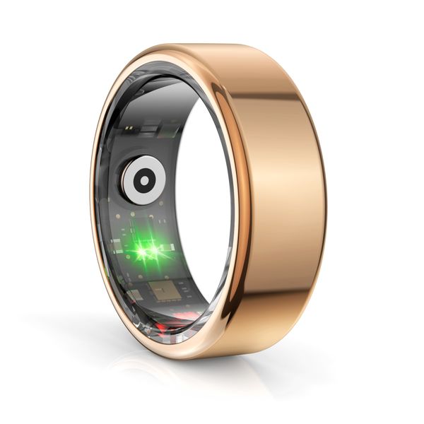 Volkano Ring Series Smart Ring with Charge Case Gold