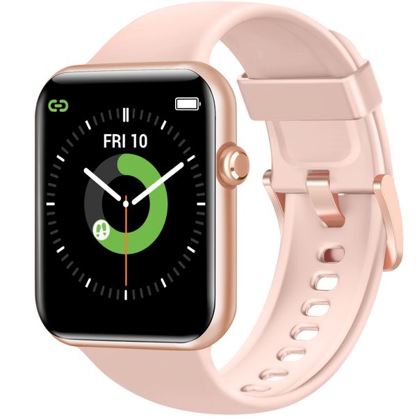 Letsfit - IW2 Smart Watch - Gold Case with Pink Band