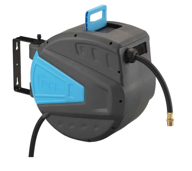 PCL Air Hose Reel with 15M PVC Air Hose 3/8" Workshop Pro