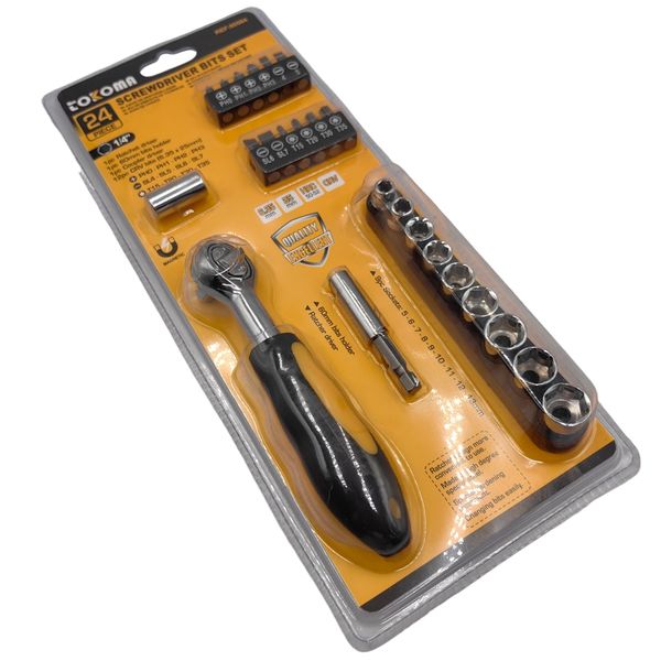 Tokoma 24-Piece Screwdriver Bits Set