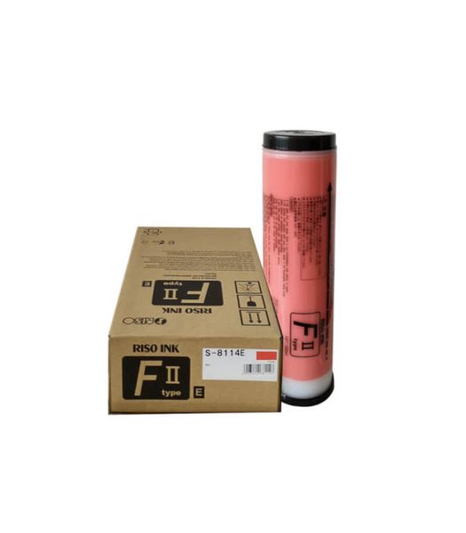 Riso S-8114E Red Original Ink Cartridge - S8114