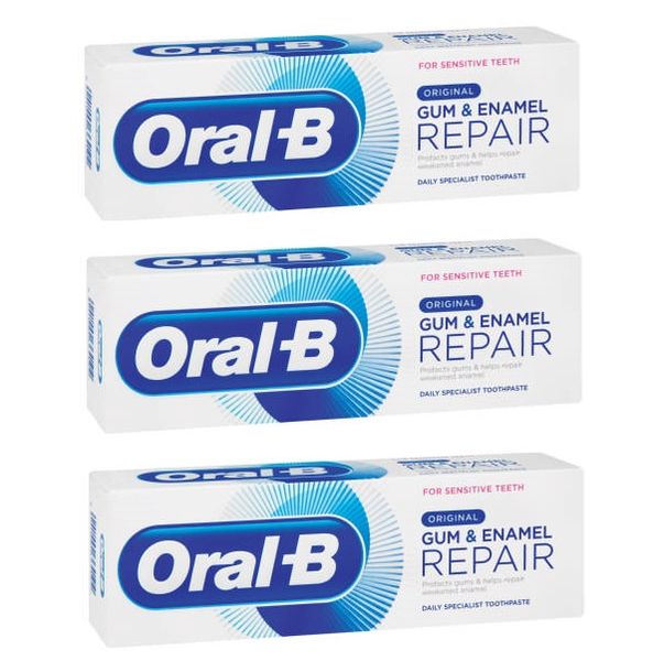 Oral-B - Gum &amp; Enamel Repair - Original Toothpaste (3 x 75ml)