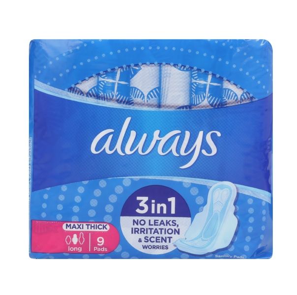 Always Maxi Sanitary Pads Super Plus 9's - Pack of 3