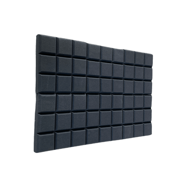Square - Acoustic Sound Panels - Black - 6 Pack