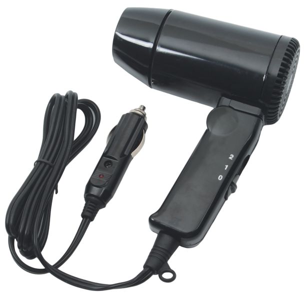 12 Volt Folding Hair Dryer and Window Defroster