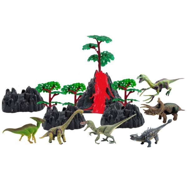 TEETO TOYS Dino Series - Dinosaur Figurines Playset - Dinosaur Figure Toys for Boys