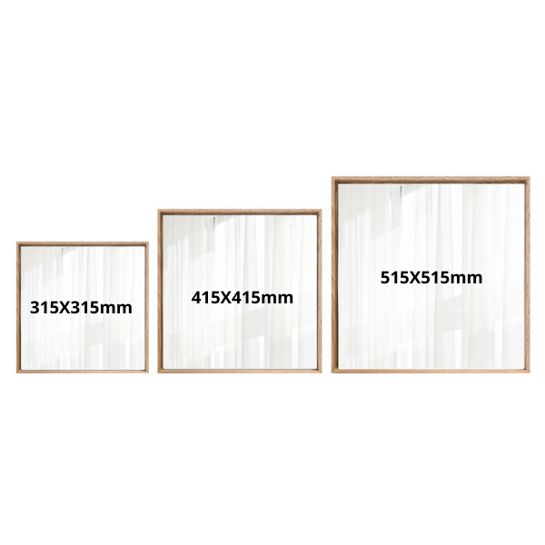 Square Mirror Natural Weathered - Set of 3