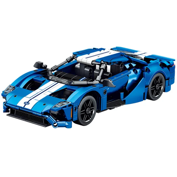 Super Sports Car Building Block Toy 1:18 Scale Ford GT - 524-Pieces