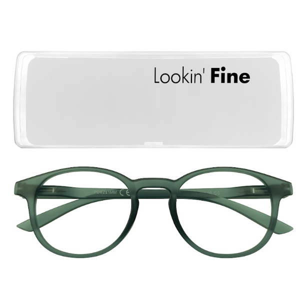 Round Green Reading Glasses image