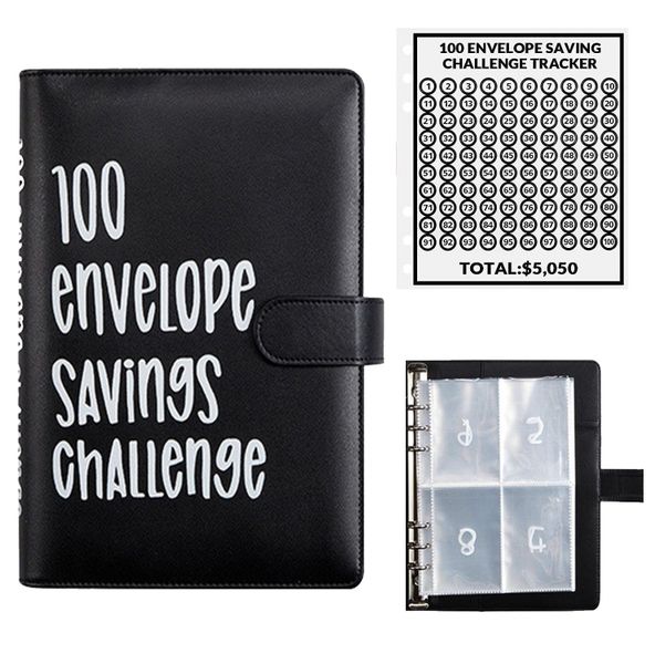 100 A5 Envelope Money Saving Challenge Binder Savings Challenge