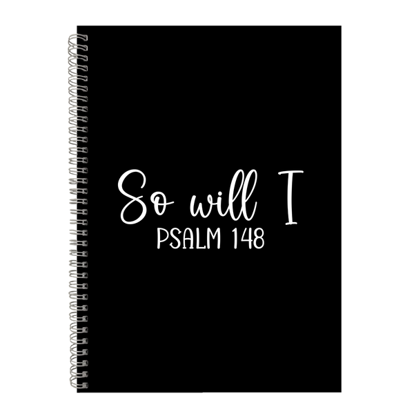 So Will I Christian Writing Book Notepad Notebook Gift A4-402