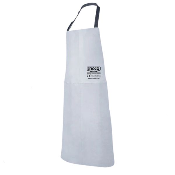Ingco - Leather Welding Apron - 90 x 60cm - Gray