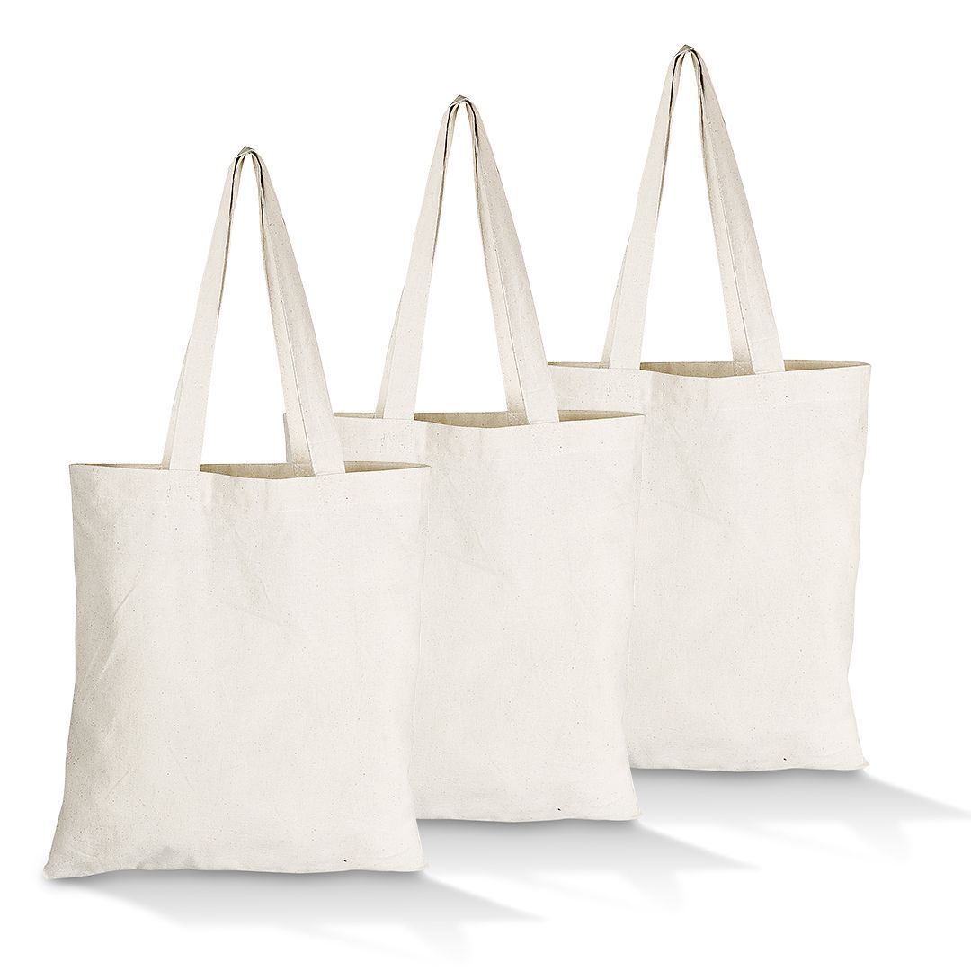 Plain 100% Cotton Tote Eco Bags 3 Pack | Shop Today. Get it Tomorrow ...
