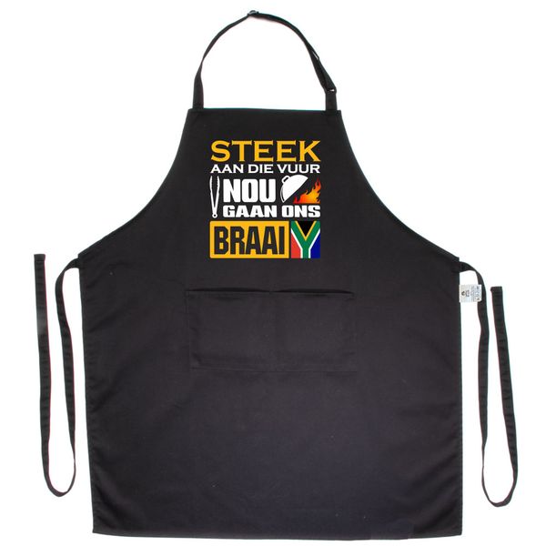 Braai Apron for Men - Nou gaan ons braai