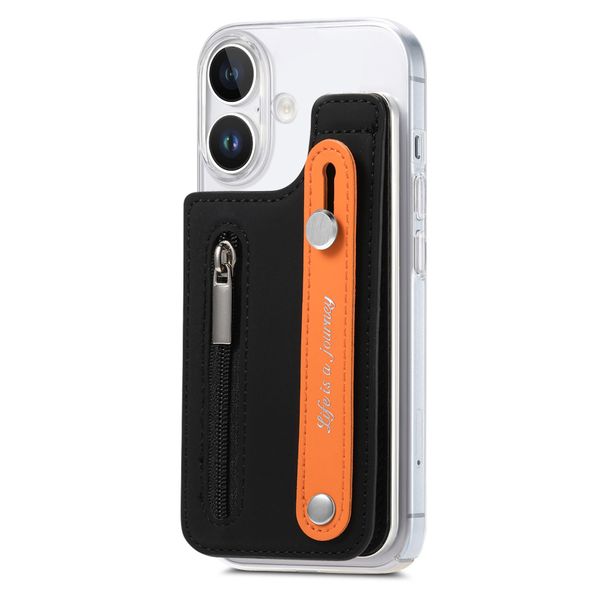 Flip Up and Down Wrist Strap Phone Case Compatible with iPhone 16 Pro Max