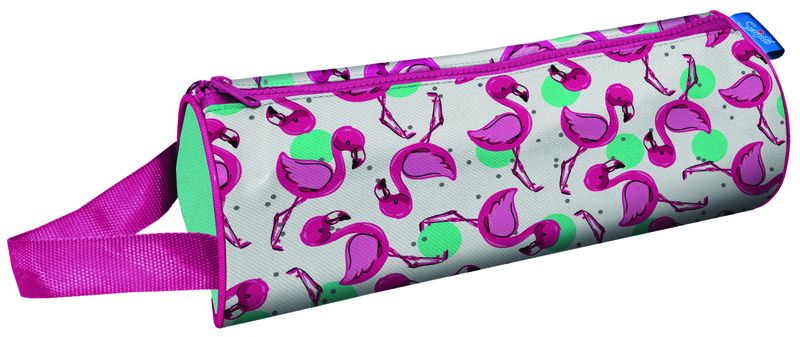 SCRIPTO BARREL PENCIL BAG-25 X 10cm - Flamingo