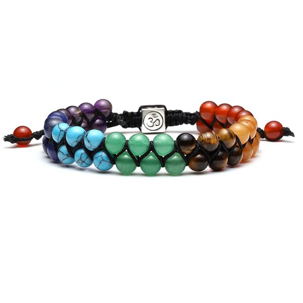 Natural Stone Bracelet 7 Chakras, Meditation Bracelet
