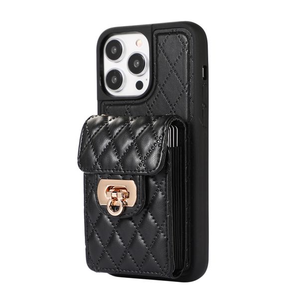 Accordion Card Slot Phone Leather Case Compatible with Apple iPhone 13 Pro