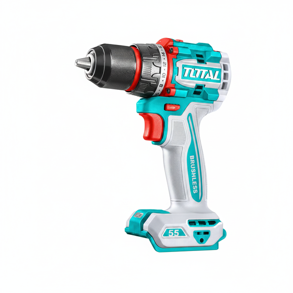 Totaltools 20V Brushless Cordless Drill 2000 RPM 55 Nm 13mm Chuck