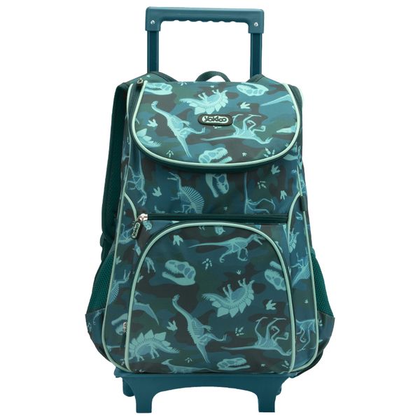 Dino Camo Removable Trolley Backpack