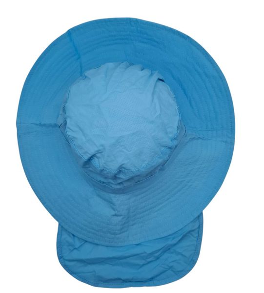 Toddler Bucket Sun Hat with Neck Flap - Adjustable Wide Brim Play Hat