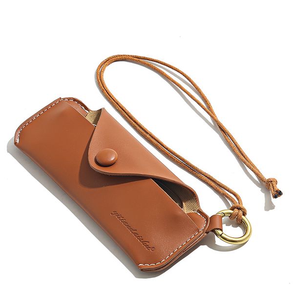 Soft Leather Sunglasses Bag Portable Ultra Thin Glasses Case