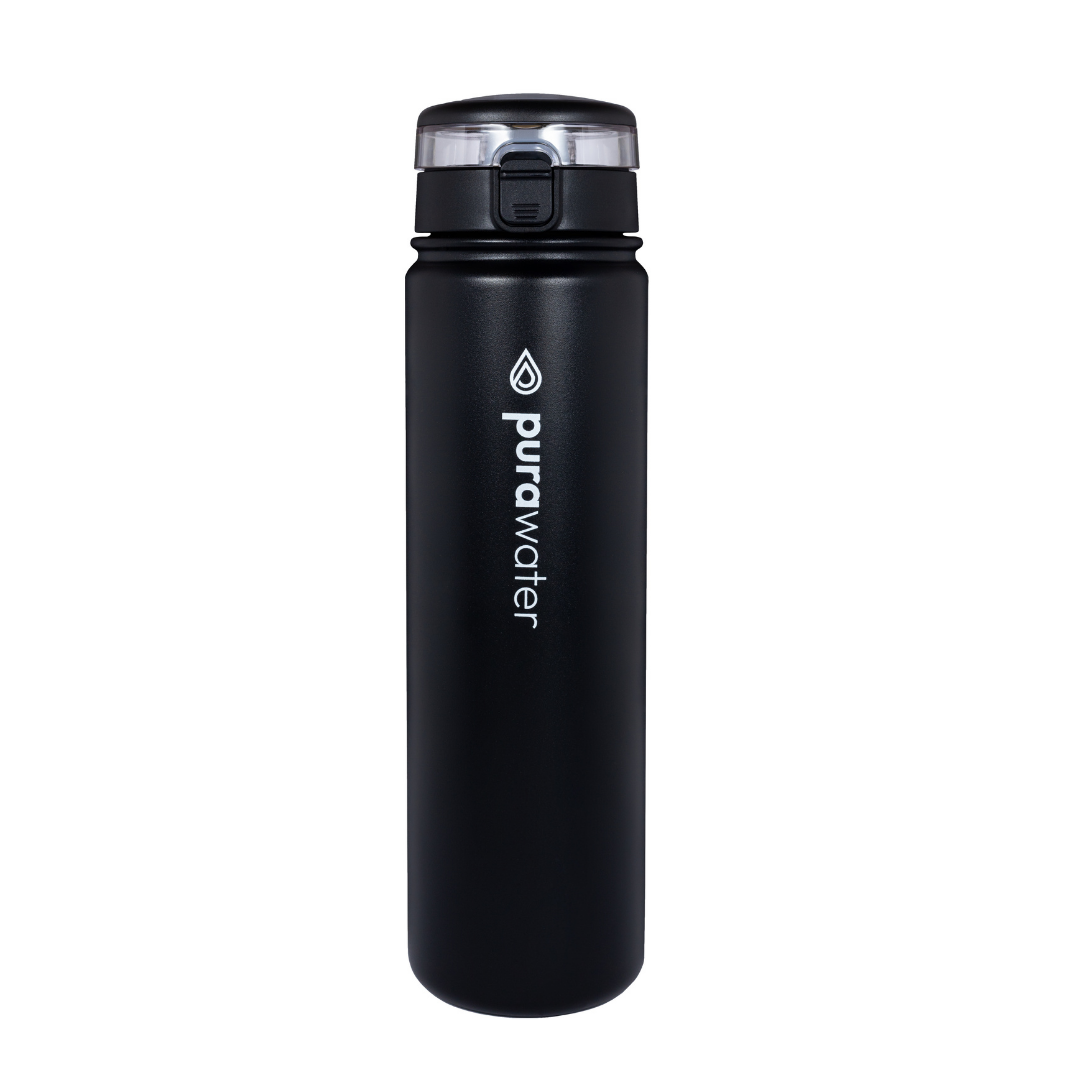 Pura Water (Max) - Steel Water Filtering Bottle - 680ml (black) | Shop ...