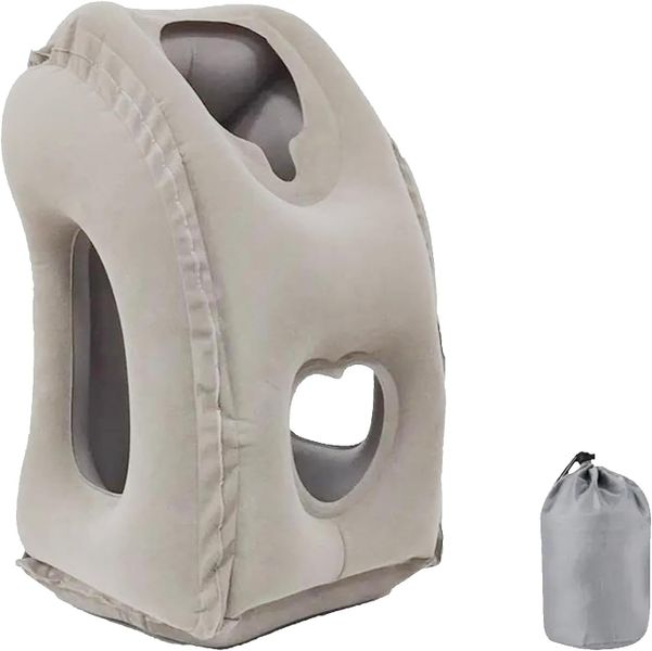 Inflatable Travel Pillow Neck Support Pillow for Long Flights