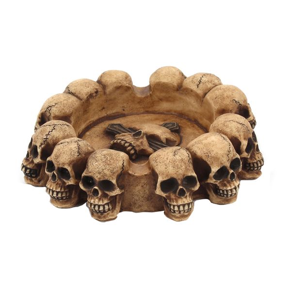 Personality Skeleton Round Ashtray Living Room Decoration Desk Decoration