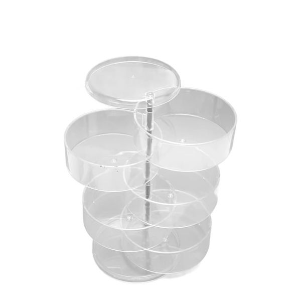 5 Layers Transparent Rotating Jewelry Storage Box Organizer JN-098