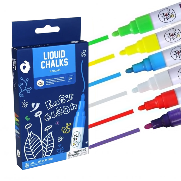 Jar Meló - Liquid Chalk Markers 6 Colours