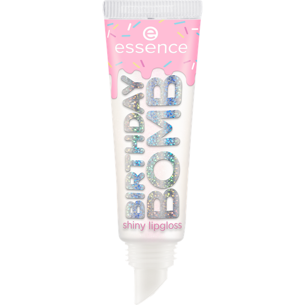 essence BIRTHDAY BOMB shiny lipgloss 01