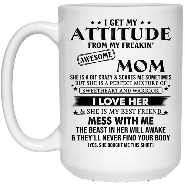 Attitude From Myn Awesome Mom Birthday Mother's Day Christmas Gift Mug