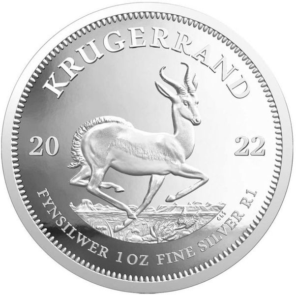 1 Oz 2022 Silver Krugerrand - With Coin Holder