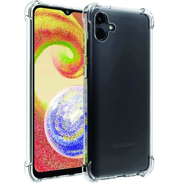 TPU Clear Pouch Gel Case With 9D Tempered Glass Compatible with Galaxy A21s