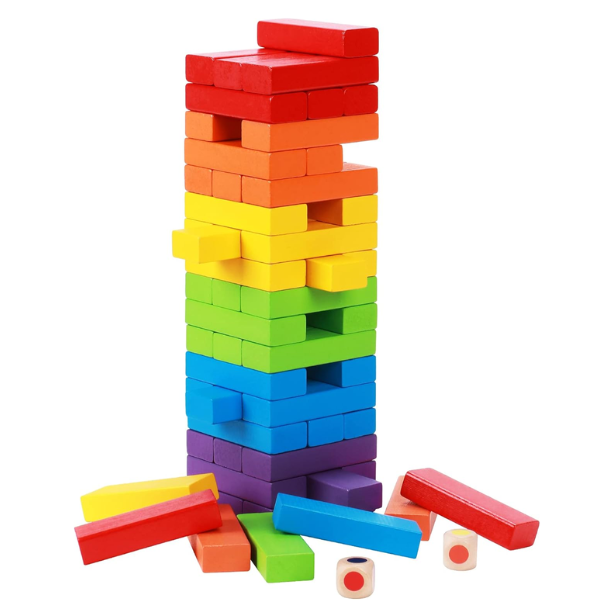 Colorful Wooden Stacking Board Games
