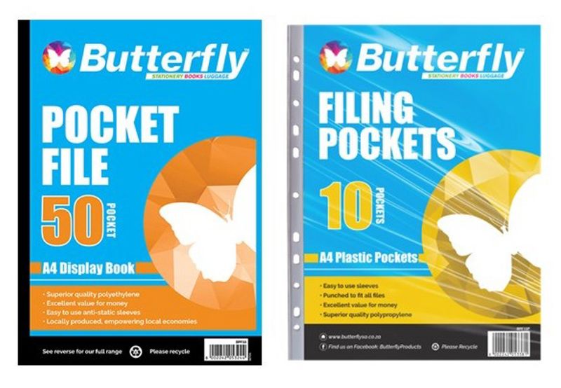 Pocket Display File (50) &amp; Filing Pockets (10) Bundle